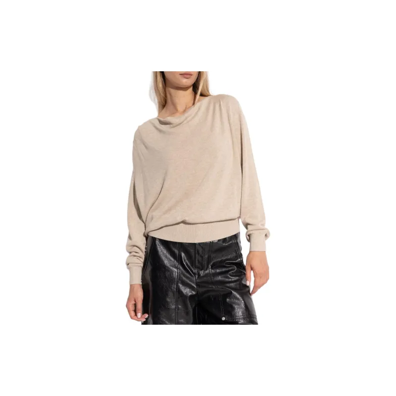 ISABEL MARANT Kristen Draped Knitted Jumper-1