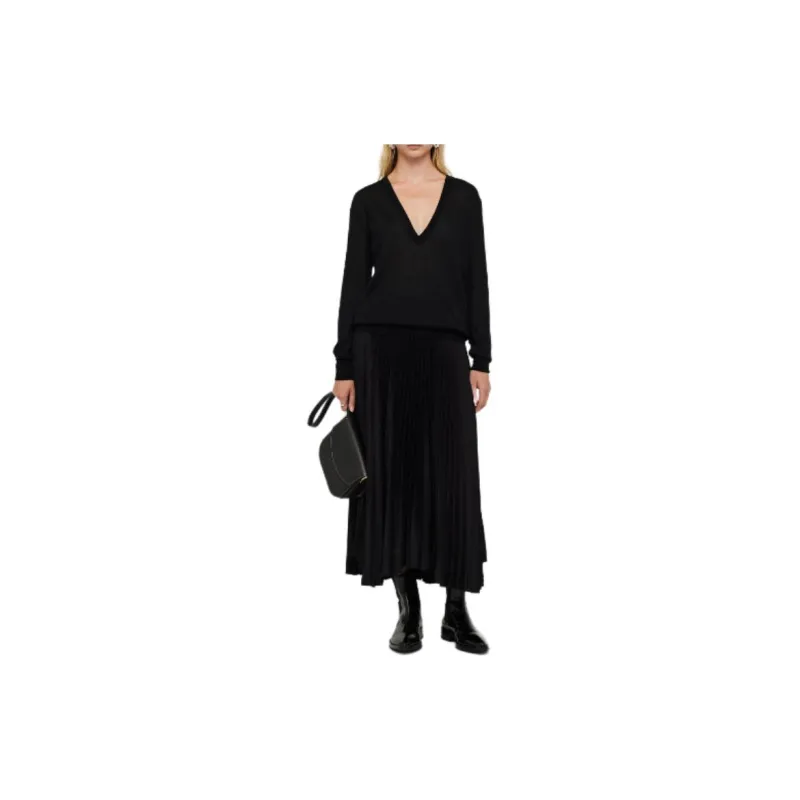 JIL SANDER Pleated Midi Skirt-2