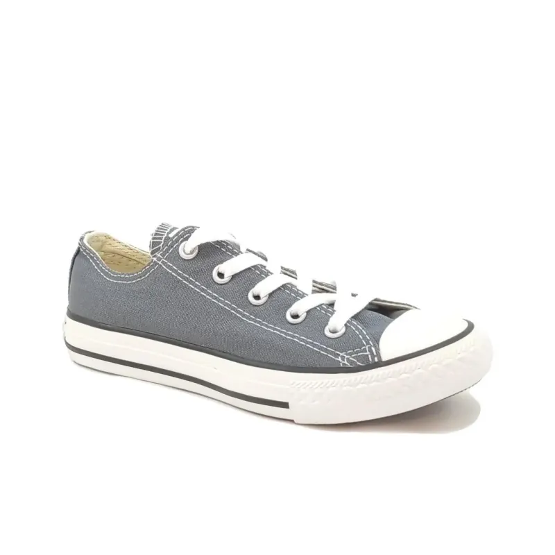 Converse Chuck Taylor Wear-resistant And Lightweight Low-Top Kids Canvas Shoes Gray Teenagers-1