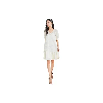 VILAN Short Sleeved Dresses Women's Ice Cream White