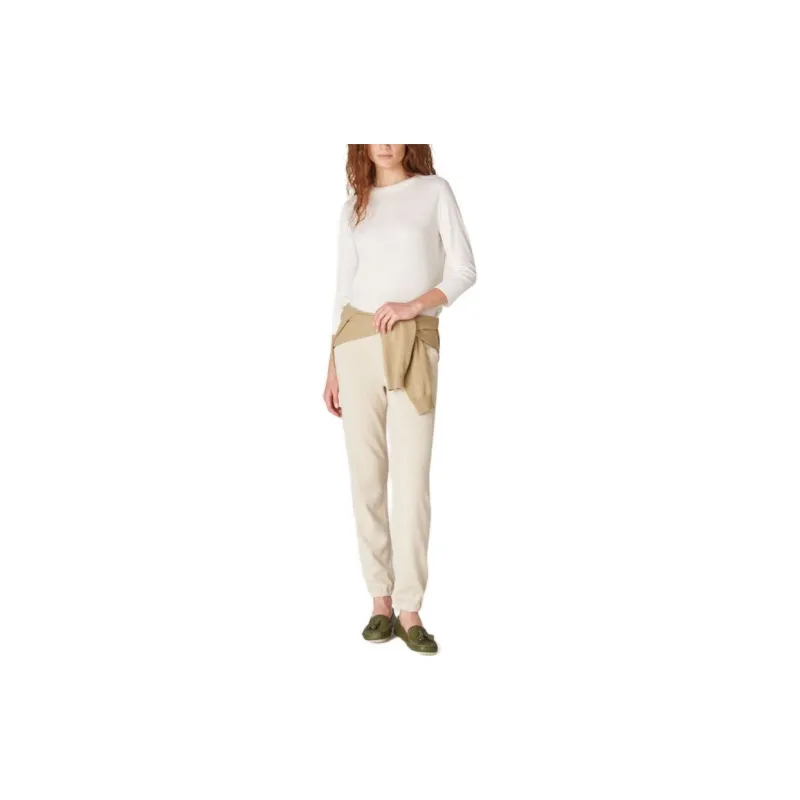 Loro Piana FW23 Piuma Crew Neck Sweater Women's White-2