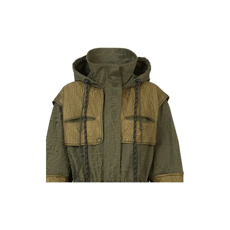 FENDI Jackets Women's Army Green-3