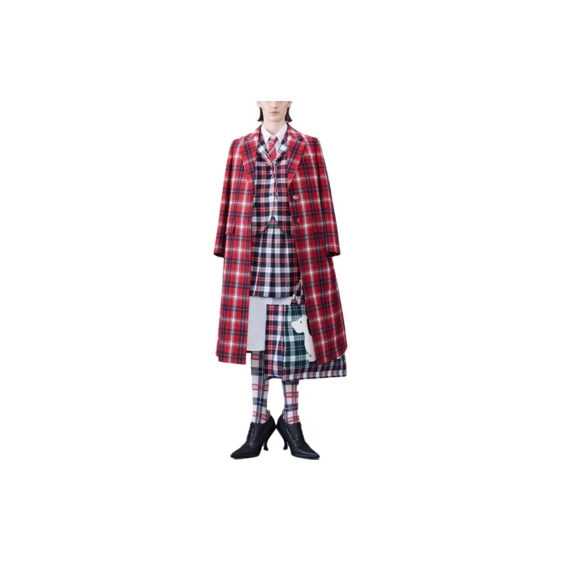 THOM BROWNE Tartan Single breasted Blazer-4