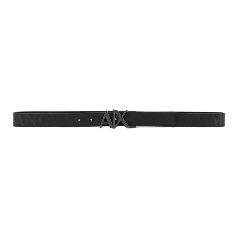 EMPORIO ARMANI Artificial Leather Belts Men's Black -1