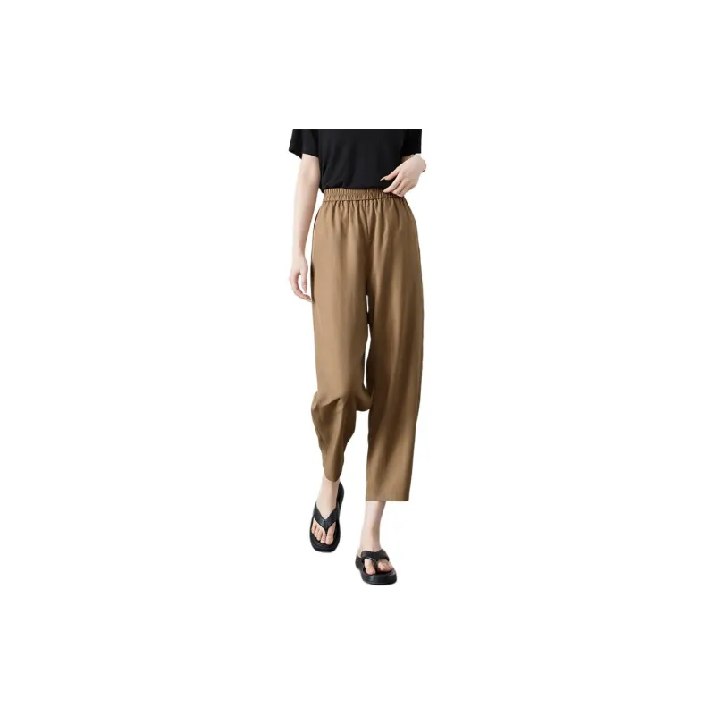 Mo Han Yi Mei Casual Pants Women's Khaki-3