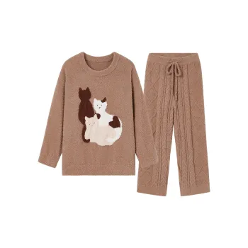 ROSE TREE Pajama Set Women's Cocoa Brown