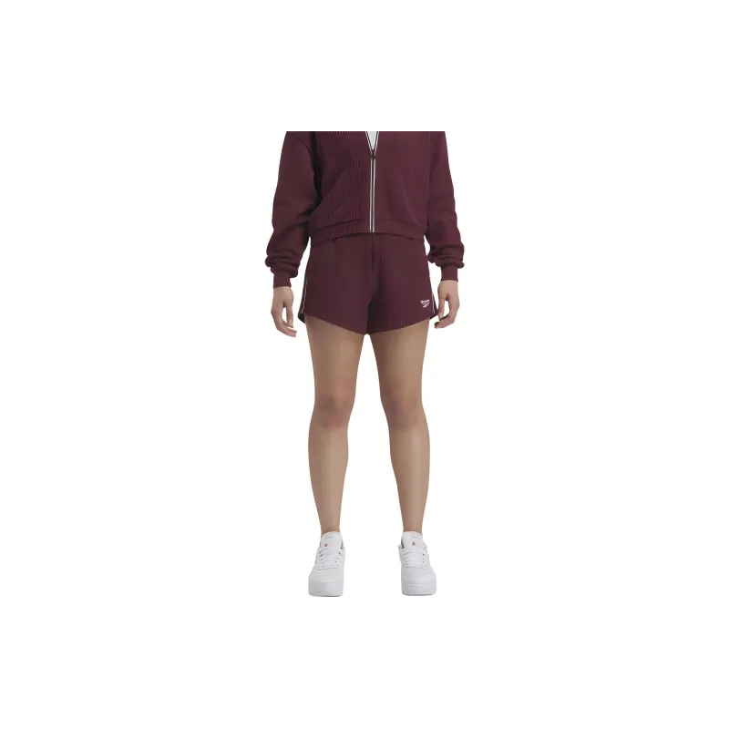 Reebok Rie Waffle Short Sports Shorts Women's Burgundy Red-2