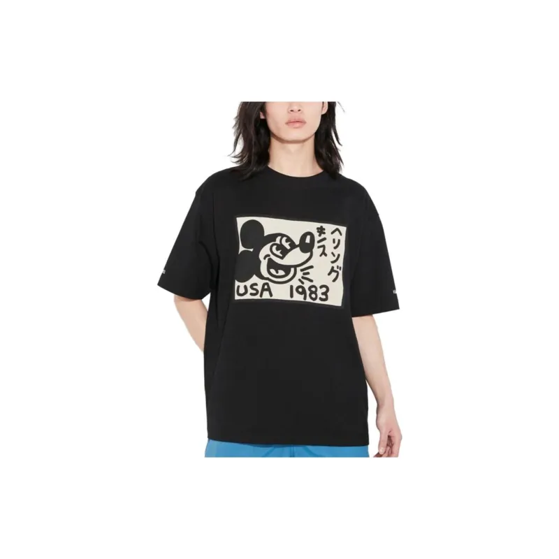 UNIQLO Drop Shoulder Sleeve T Shirt Unisex Black-2