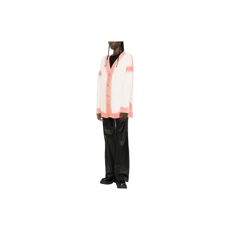 PALM ANGELS Spray Paint Effect Knitted Cardigan-3