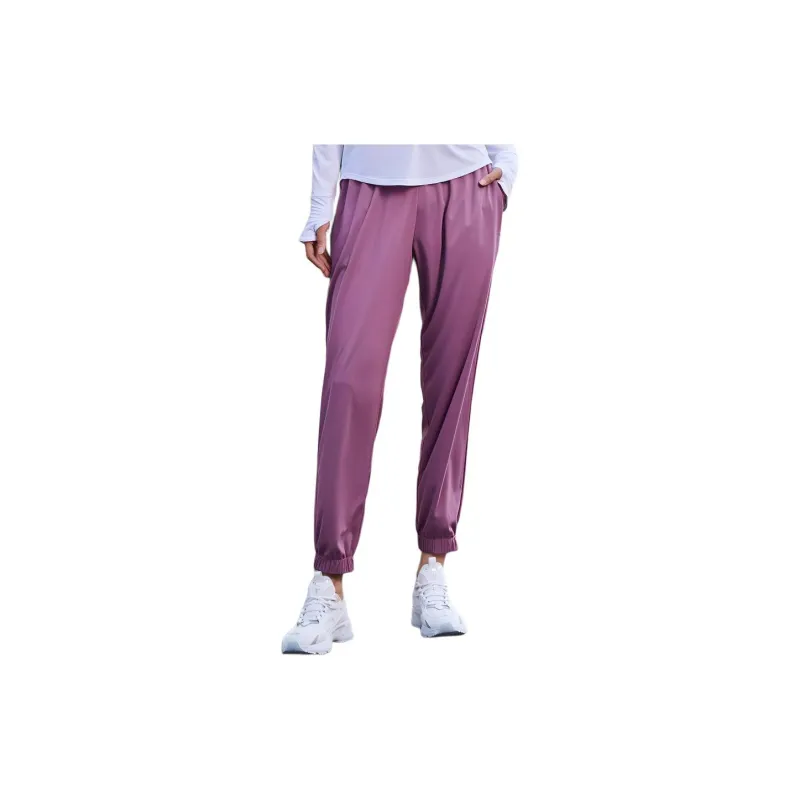 QIAODAN Sports Pants Women's Cherry Grass Purple-3