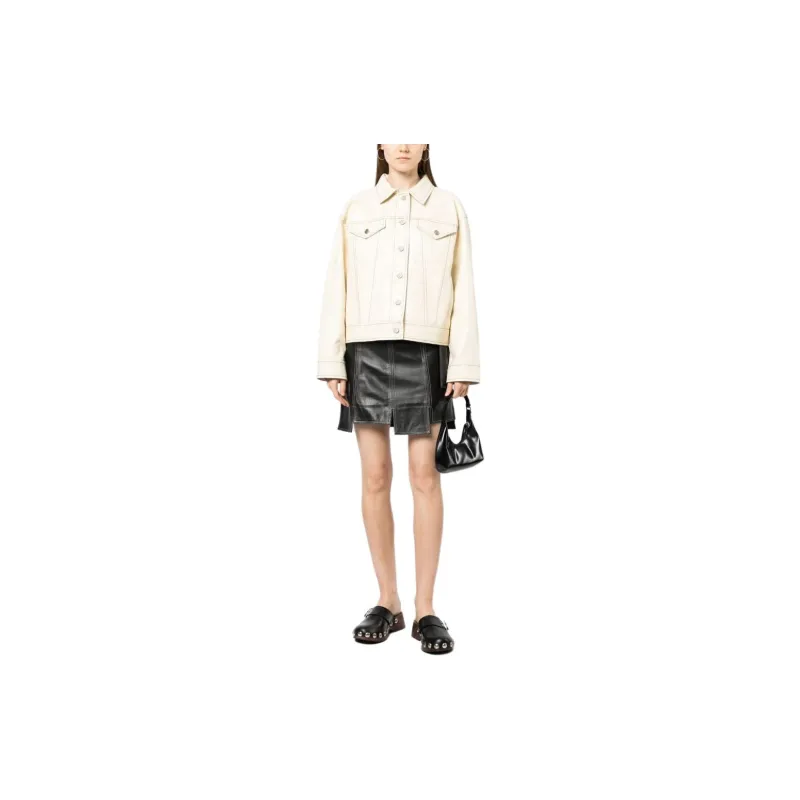 STAND STUDIO Jean Oversized Leather Jacket-1
