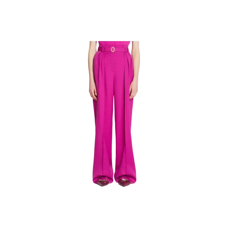 Lanvin Pleated Straight Leg Trousers-2