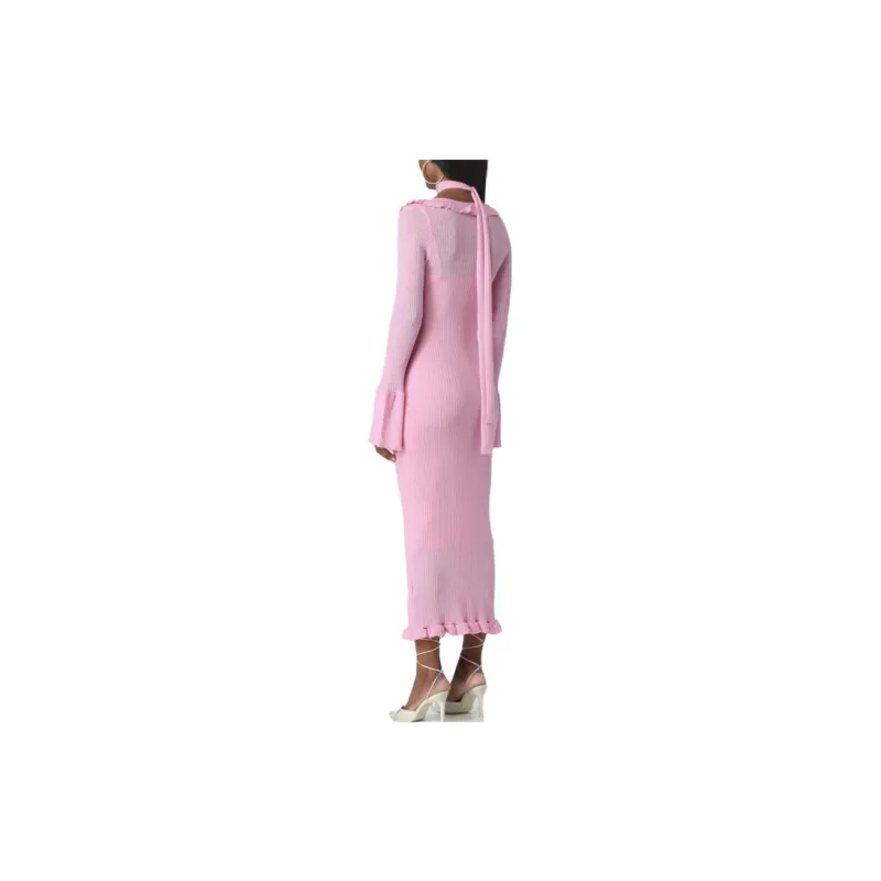 Blumarine Knit Long Skirts Women's Pink-1