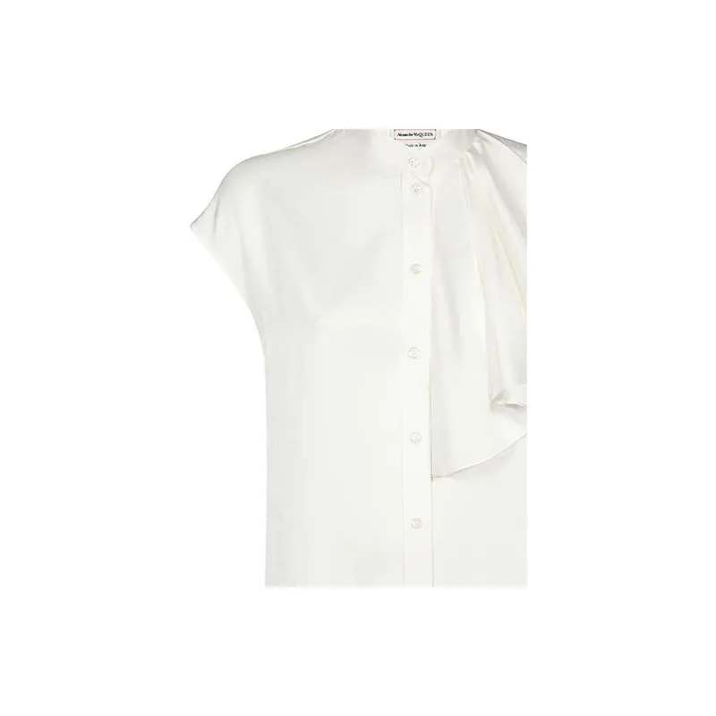 Alexander McQueen Button Up Sleeveless Shirt-5