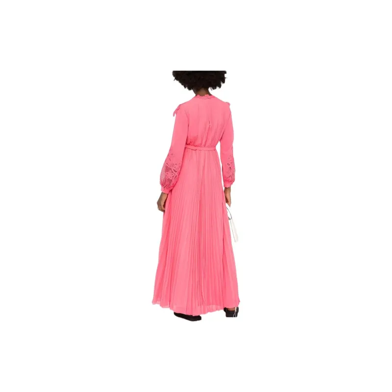 Self-portrait Lace-panel Maxi Dress-2