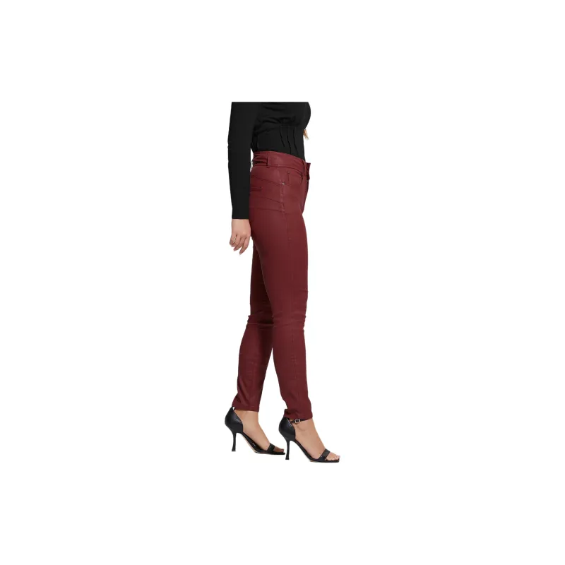 GUESS Shape Up High-Rise Skinny Jeans Jeans Women's Red-4