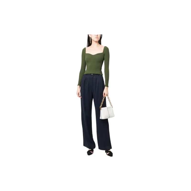 Reformation Casual Pants Women's Black-1