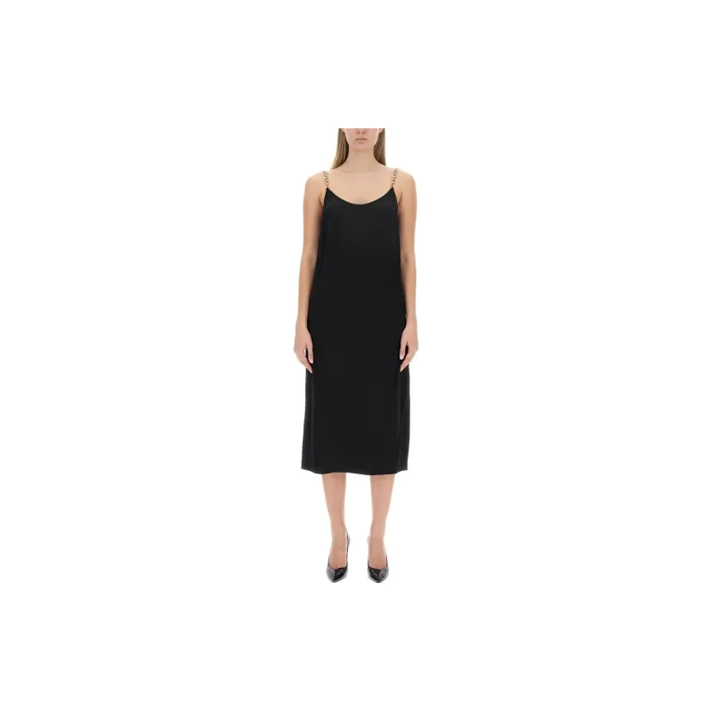 MICHAEL KORS Chain link Crepe Midi Dress-1