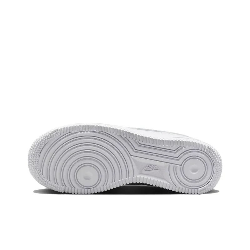 Nike Air Force 1 GS Cut Out Swoosh - White Photon Dust-5
