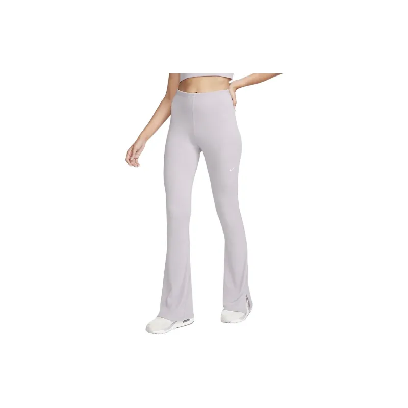 Nike Sportswear Chill Knit Casual Pants Women's Gray Purple-3