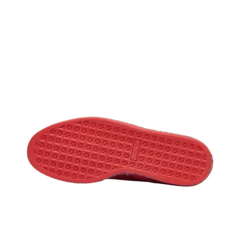 PUMA Anti Slip Wear Resistant Low Top Skateboard Shoes Men's Red-4