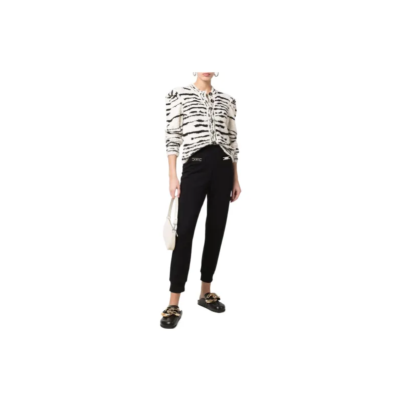 Elisabetta Franchi SS22 Knitted Sweatpants Women's Black-1