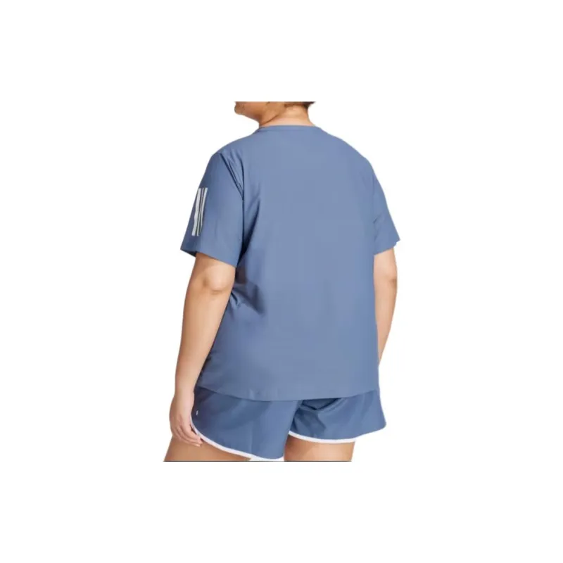 Adidas Free Shipping With AdiClub Own The Run Tee Plus Size-2
