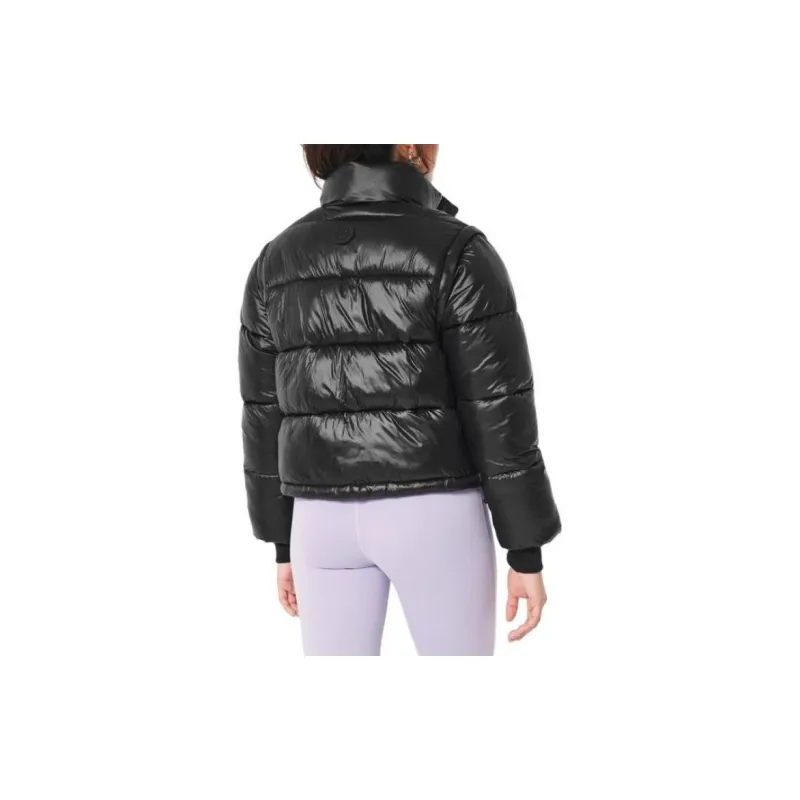 Hollister Puffer Jacket Women's Reflective Black-2