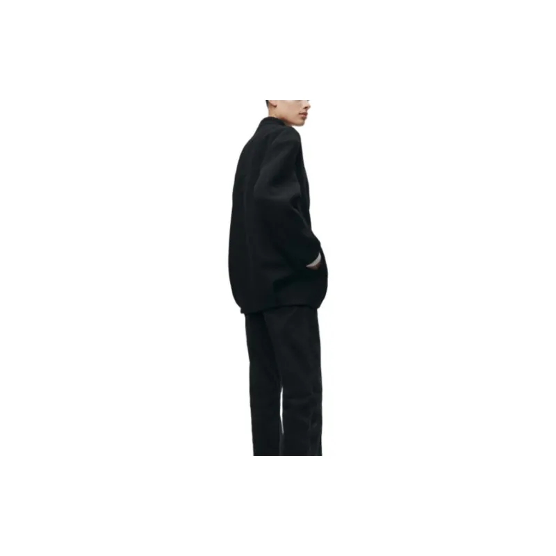 ZARA Baseball Jacket Women's Black-5