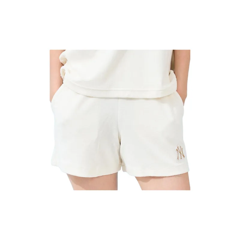 MLB Basic Terry Shorts Casual Shorts Women's White-3