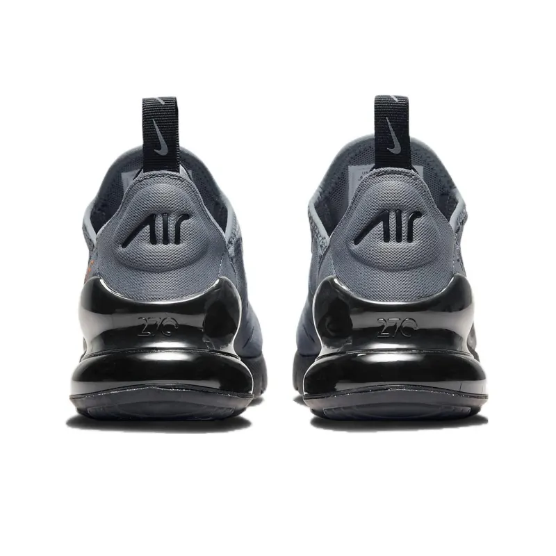 Nike Air Max 270 Wear-resistant And Lightweight Kids Lifestyle Shoes Gray Teenagers-4