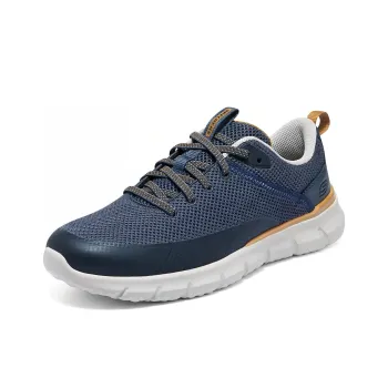 Skechers Del Retto Durable Breathable Low-Top Running Shoes Men's Marine Blue