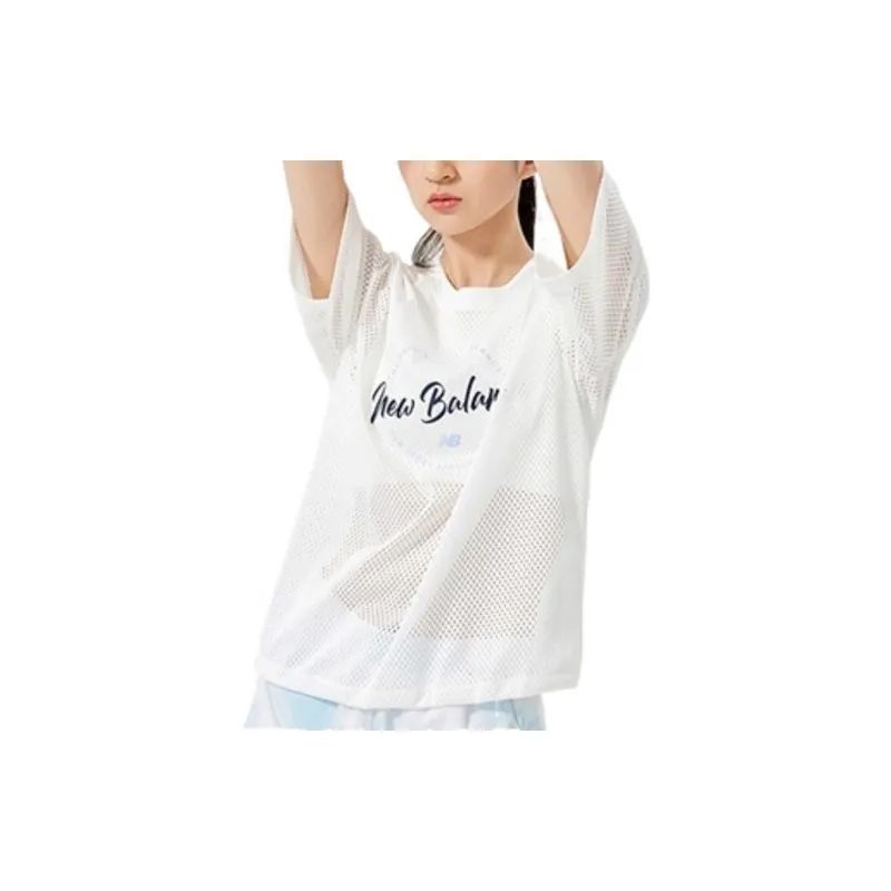 New Balance T Shirts Women's White-3
