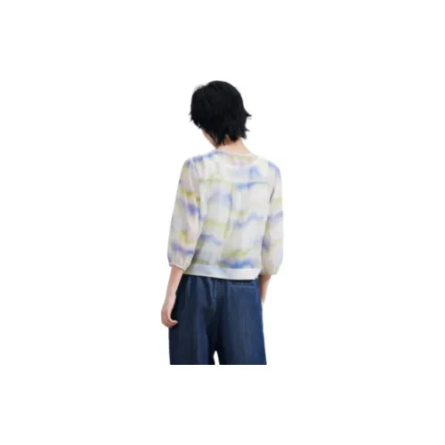 Fragment T-Shirt Women's Light Blue