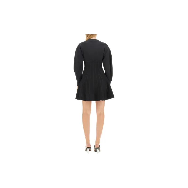 Alexander McQueen Wool blend Flared Minidress-2