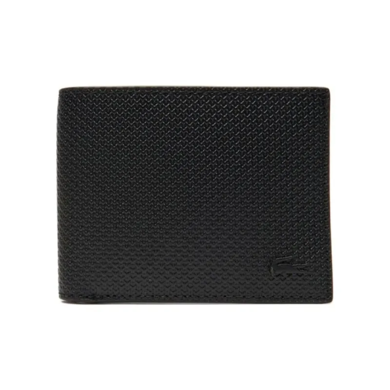 LACOSTE Leather Wallet Men's Black-0