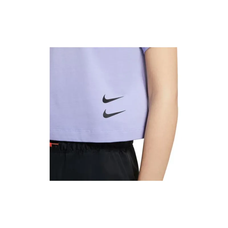 Nike Crop Tops Women's Light Purple-3