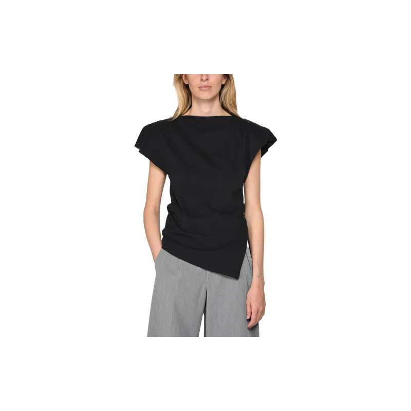 ISABEL MARANT Asymmetric Short Sleeved T Shirt-4