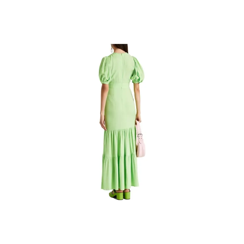 Rotate Short-Sleeved Dresses Women's Green-2