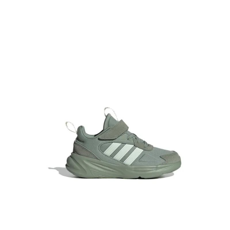 Adidas Neo Ozelle Breathable Anti Kick Low Top Kids' Running Shoes Gray Green Kids'-1