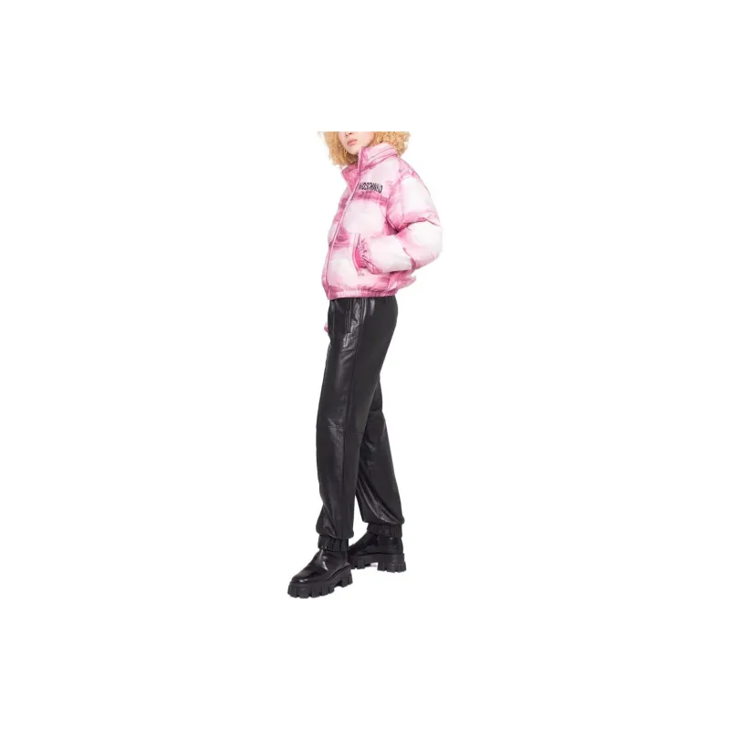 MOSCHINO Brushstroke-Printed Zipped Puffer Jacket-3
