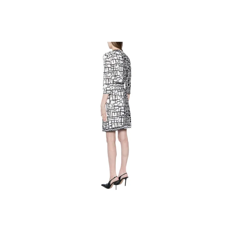 DVF Diane Von Furstenberg Hera Geometric-pattern Dress-2