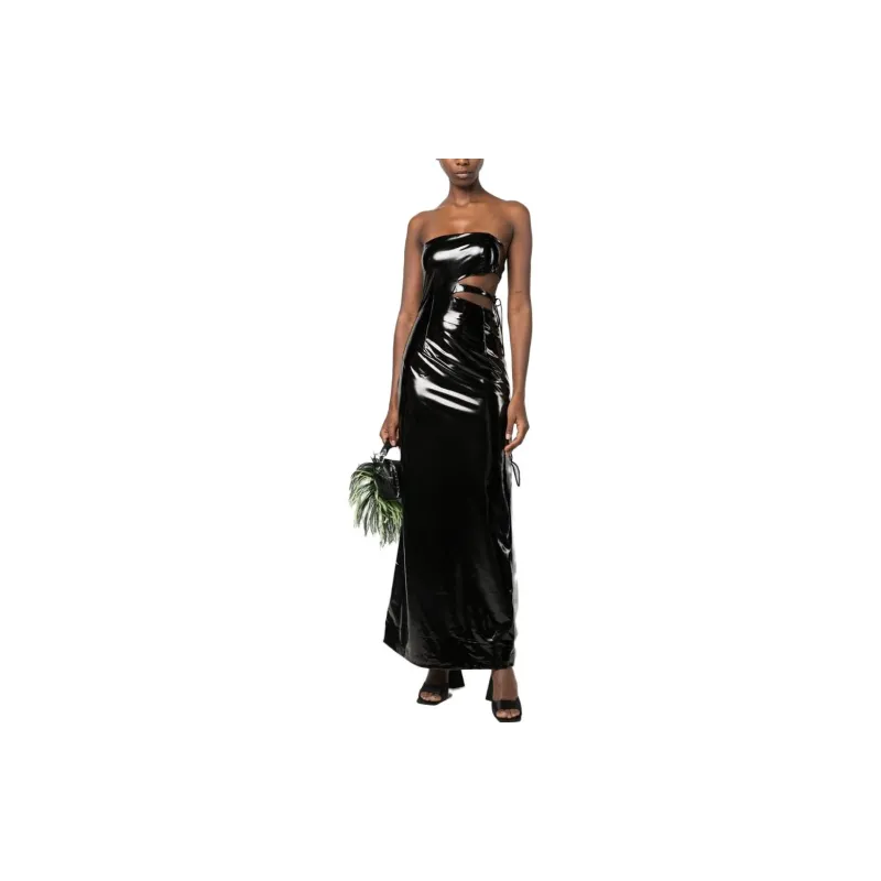 Rotate Strapless Cut-out Maxi-dress-1