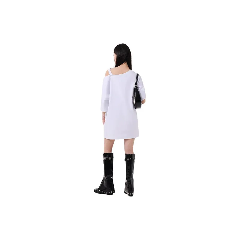 BOY BY BOY Short Sleeved Dresses Women's White-1