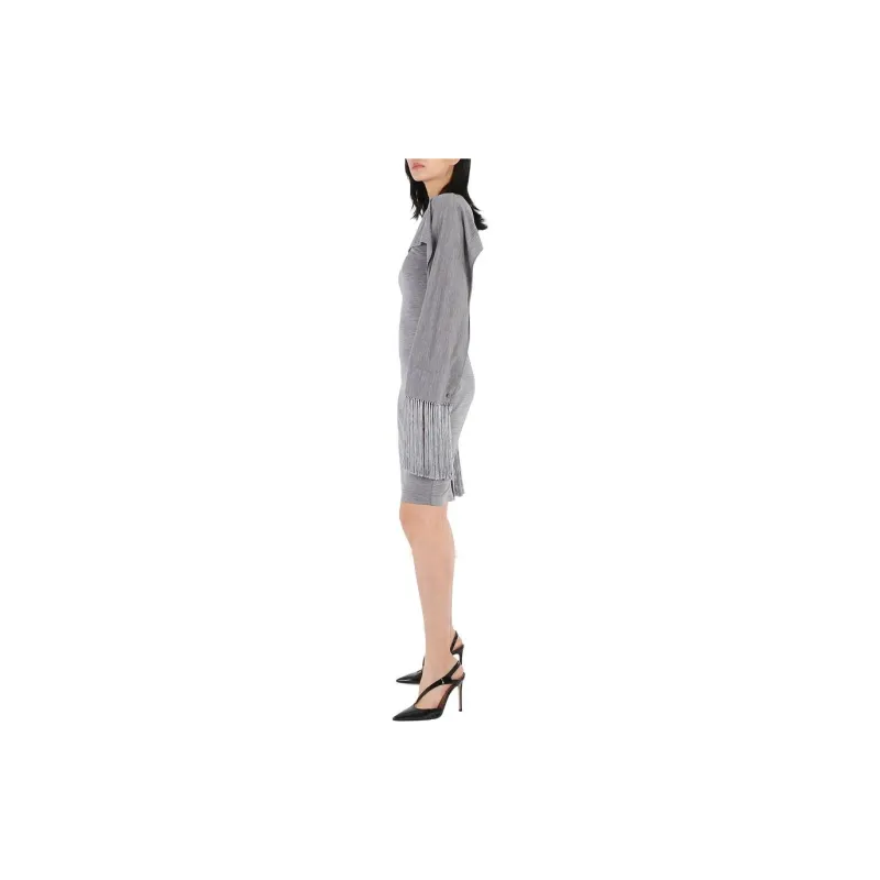 Burberry Fringed detail Mini Dress-4