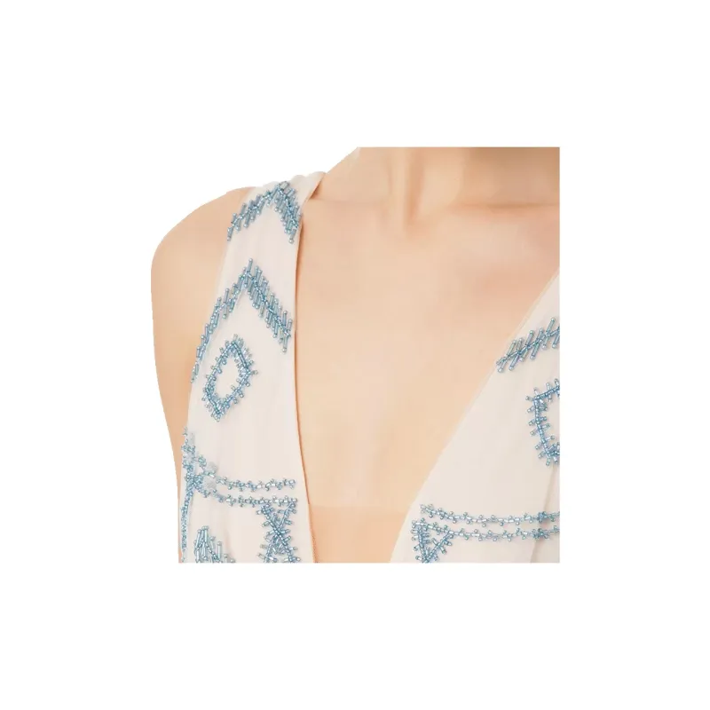 Elisabetta Franchi Sleeveless Dresses Women's Blue-1
