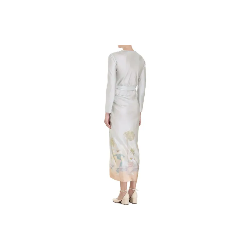 Zimmermann Long-Sleeved Dresses Women's Gray-1