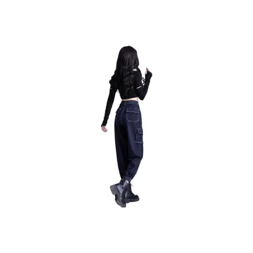 You Cow Me Pants Jeans Women's Blue