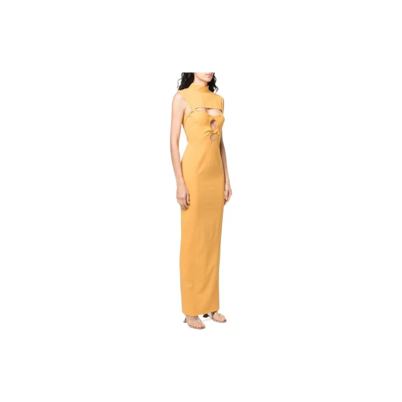 Jacquemus Sleeveless Dresses Women's Yellow-3