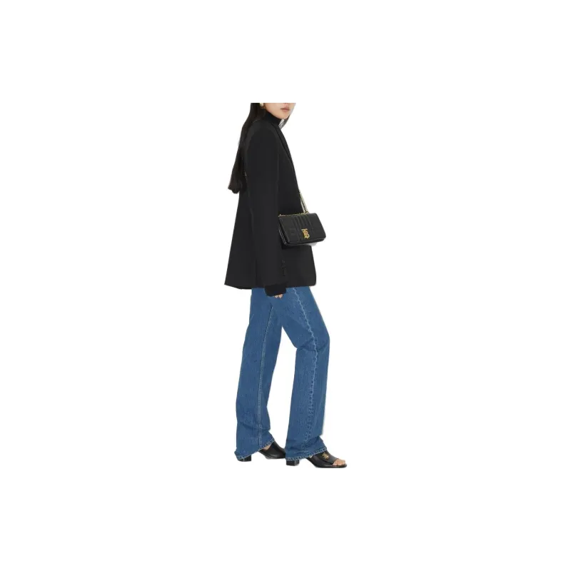 Burberry High Waisted Straight Leg Jeans 'Classic Blue'-7